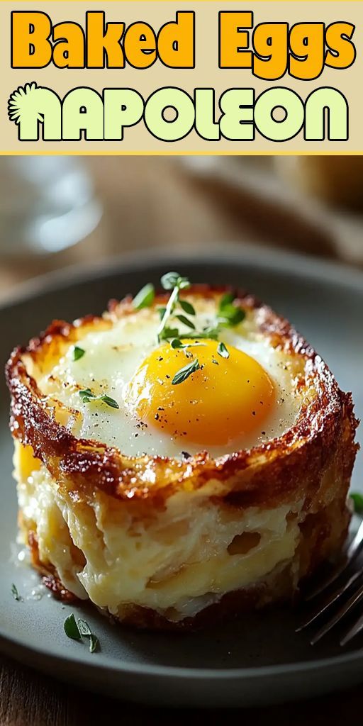 Baked Eggs Napoleon