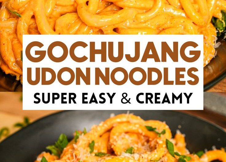 Creamy Gochujang Udon Noodles