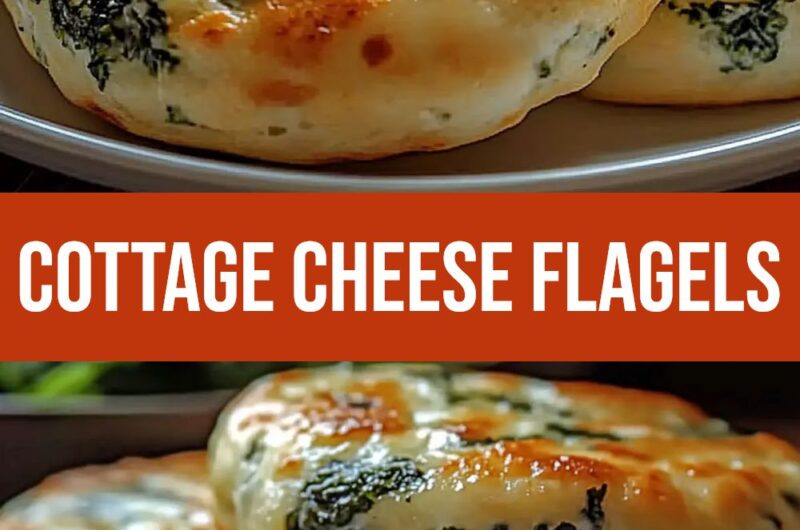 Easy Spinach Cottage Cheese Flagels