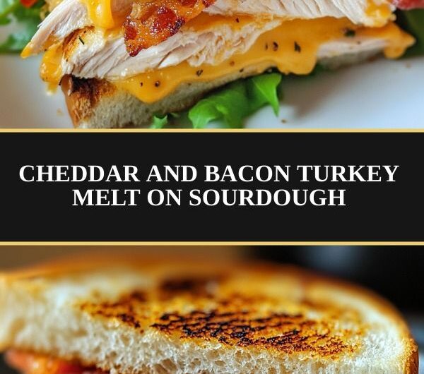 Cheddar and Bacon Turkey Melt on Sourdough