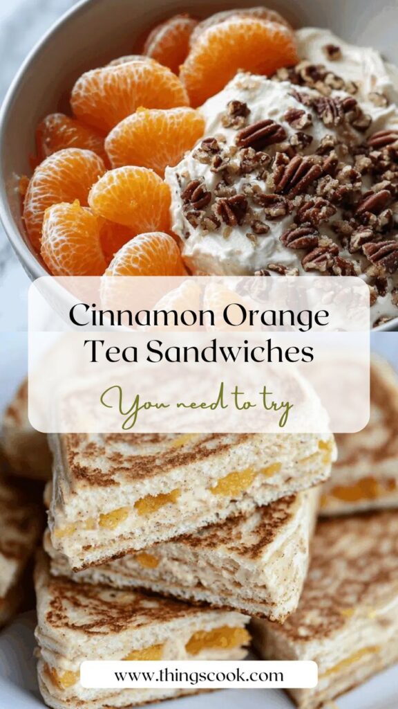 Creamy Cinnamon Orange Tea Sandwiches