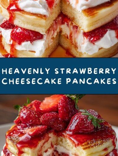 Strawberry Cheesecake Pancakes Recipe