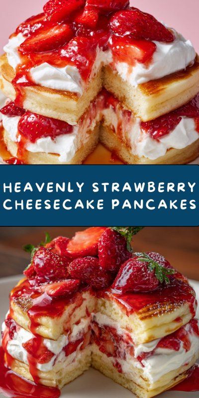 Strawberry Cheesecake Pancakes Recipe